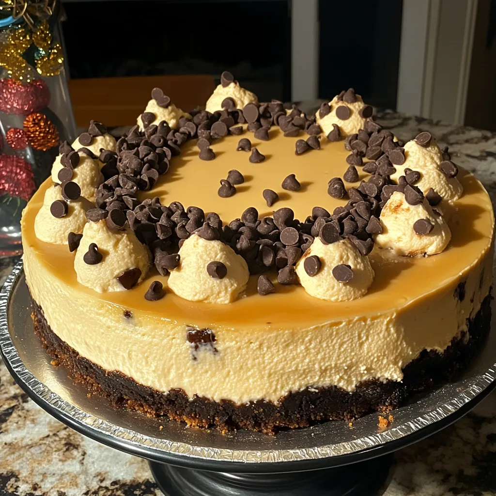 Cookie Cheesecake with Chocolate Chips