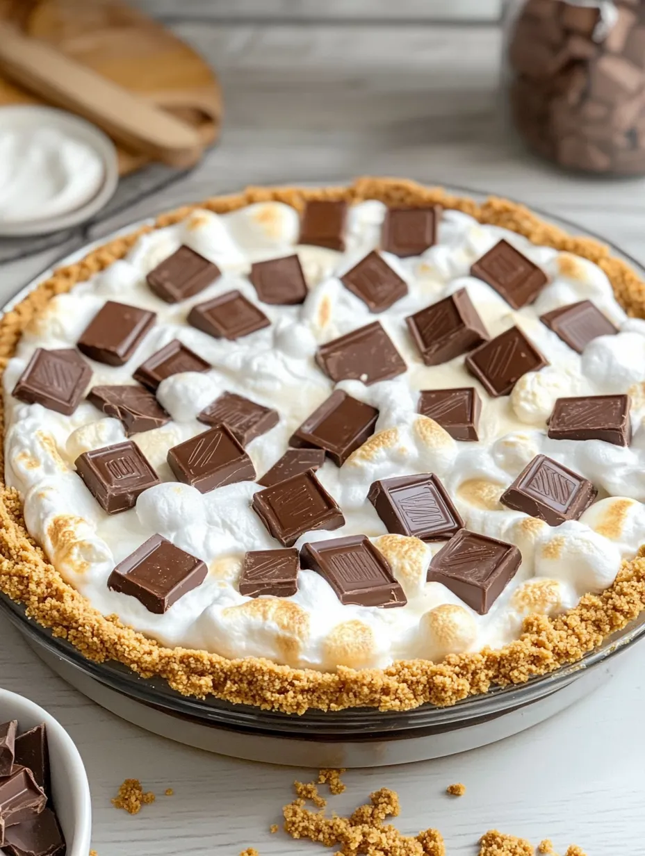 Classic Smores Pie Slice