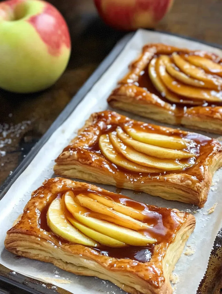 Caramel Apple Puff Pastries Recipe