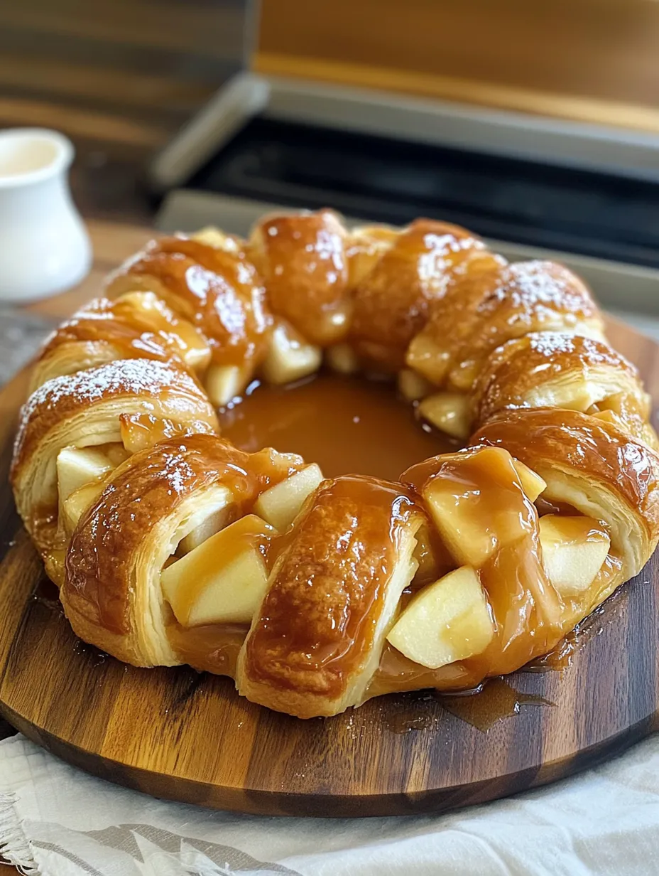 Caramel Apple Crescent Ring Fall Dessert