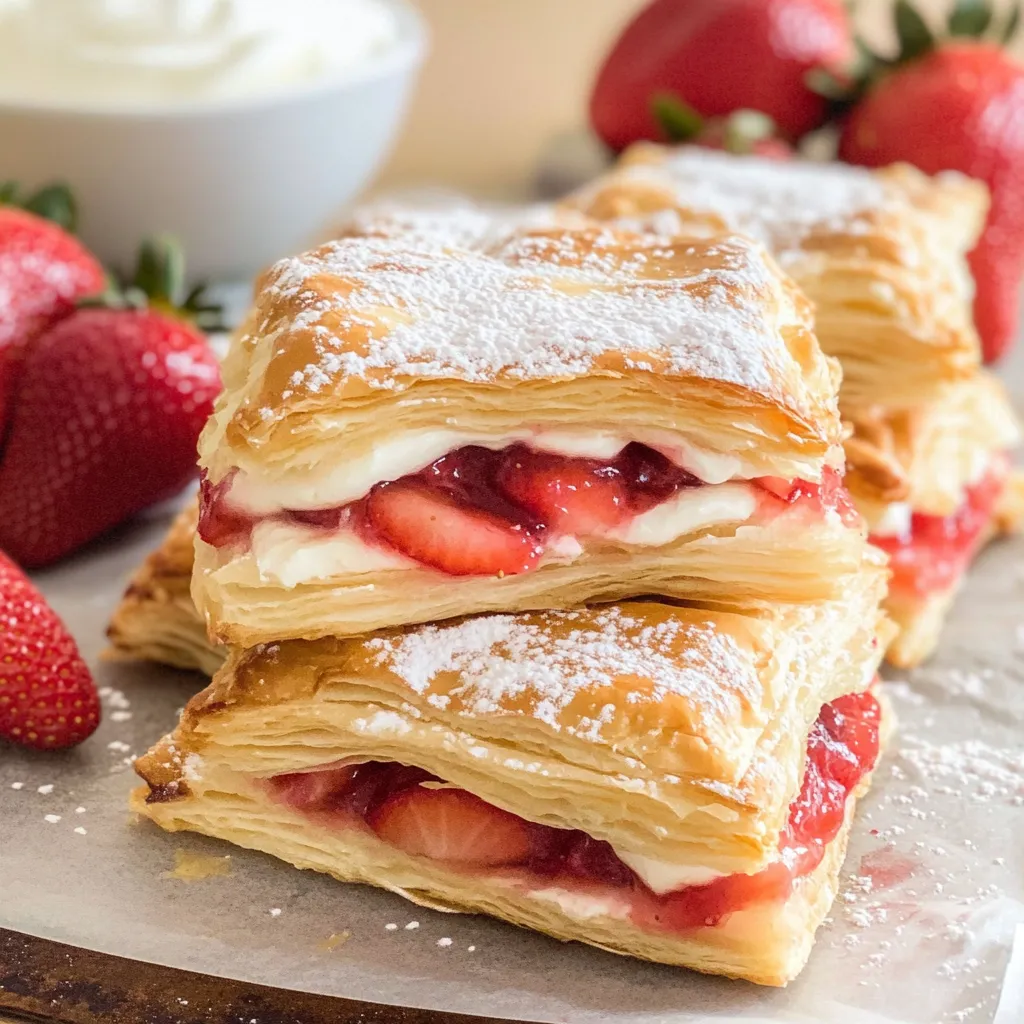 Flaky Strawberry Bites