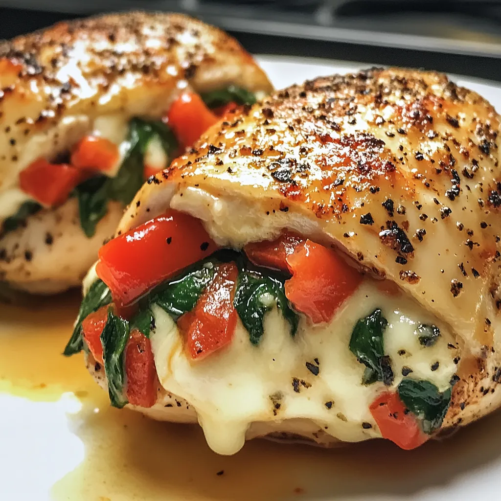 Mouthwatering Chicken Stuffed with Mozzarella and Spinach