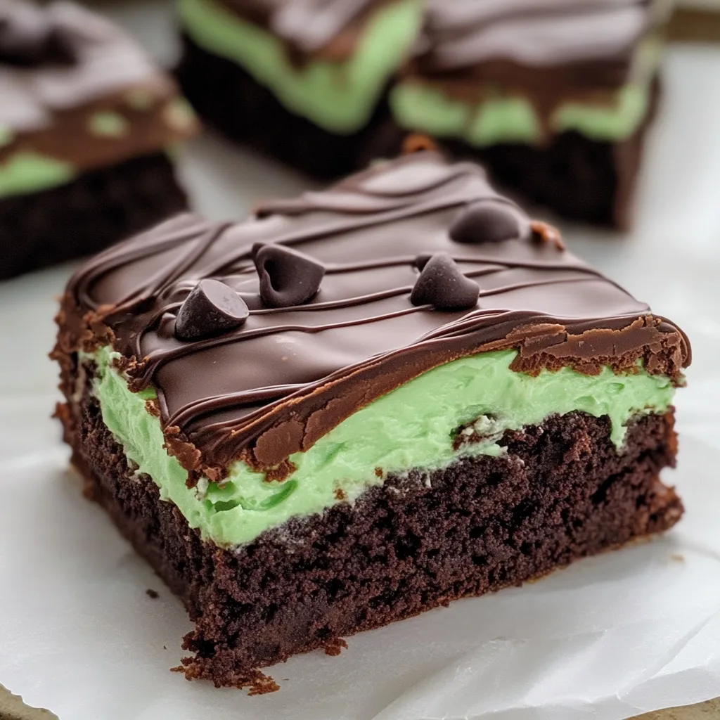 Irresistible Mint Brownies