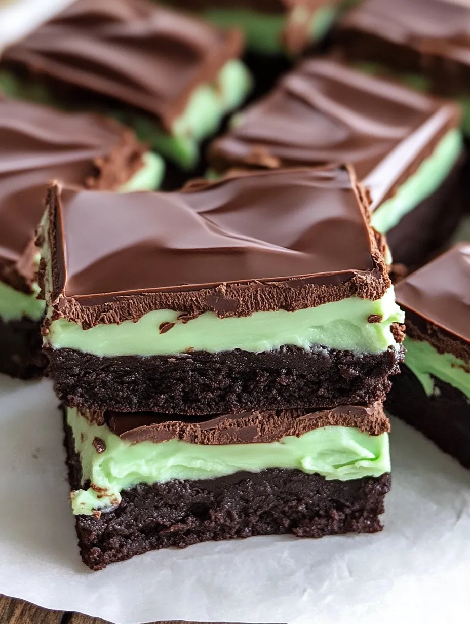 Easy Mint Chocolate Brownies