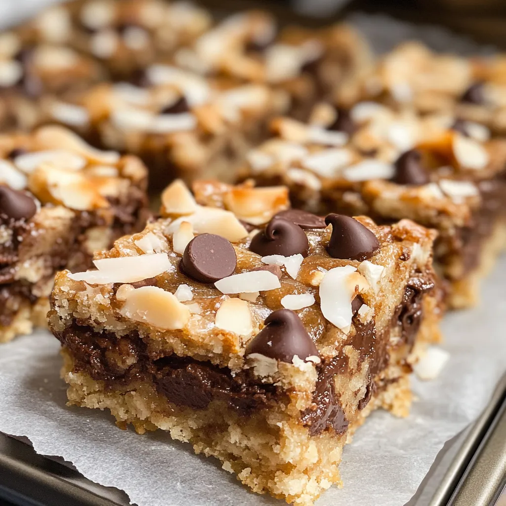 Chewy Almond Joy Bars