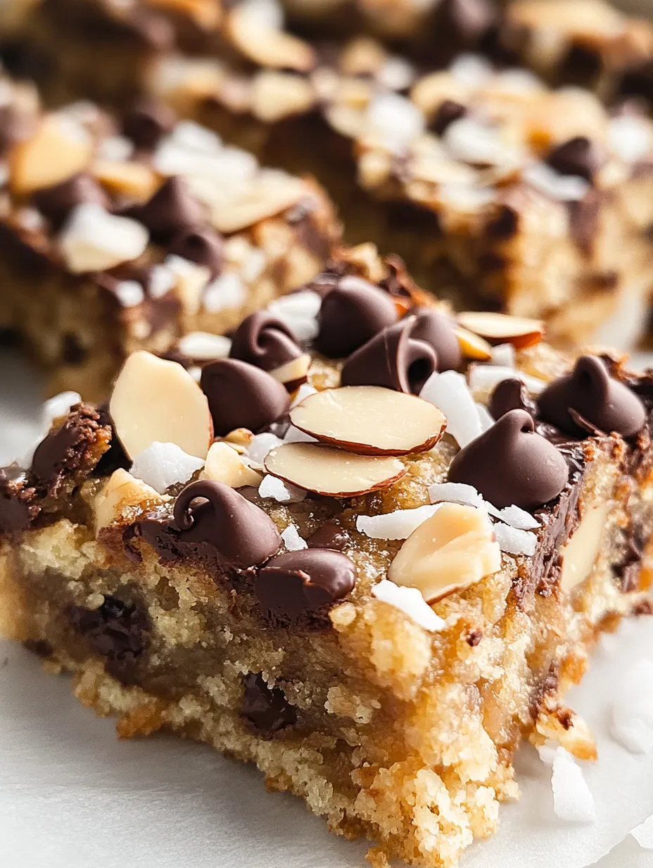 Homemade Almond Joy Cookie Bars
