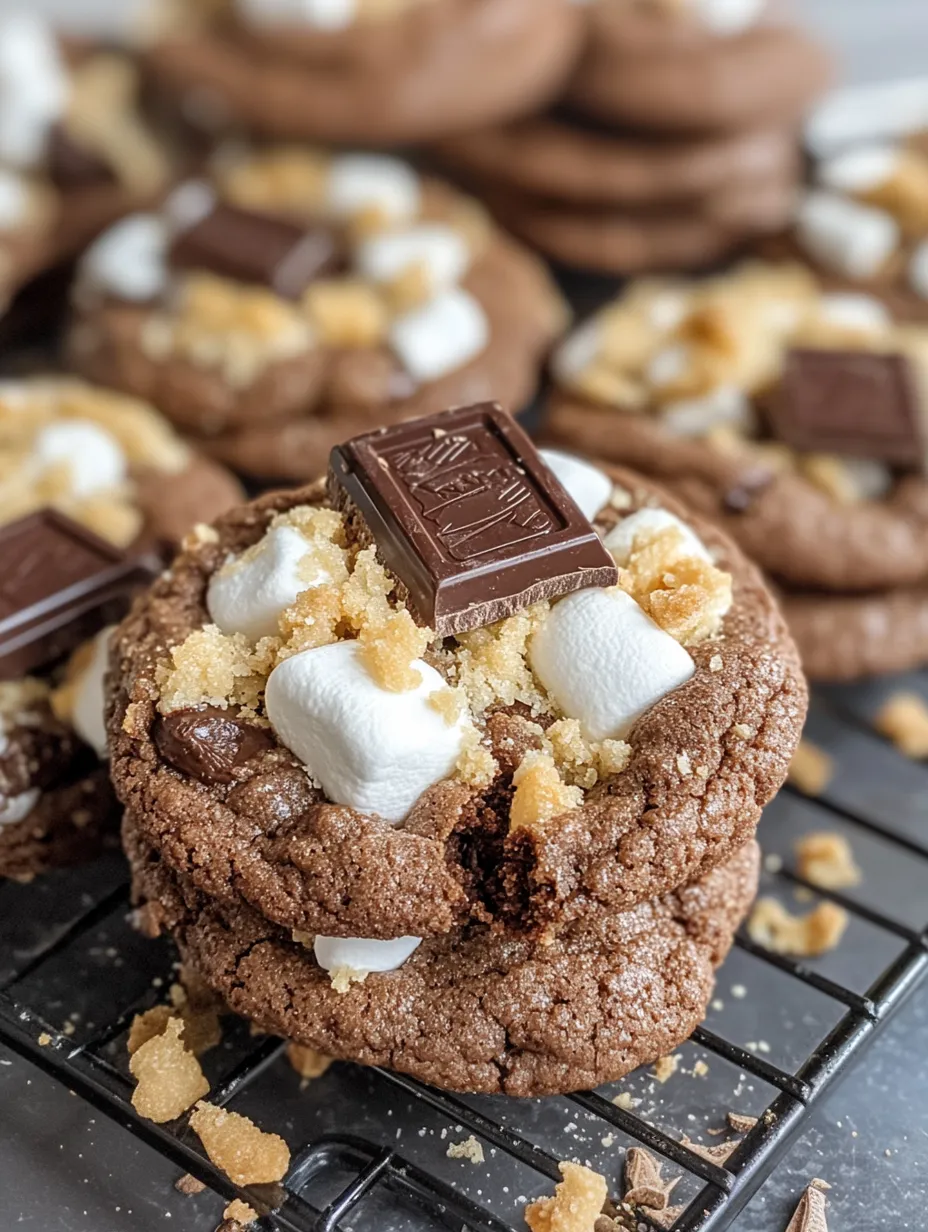 Hershey's Chocolate S'mores Cookies Homemade