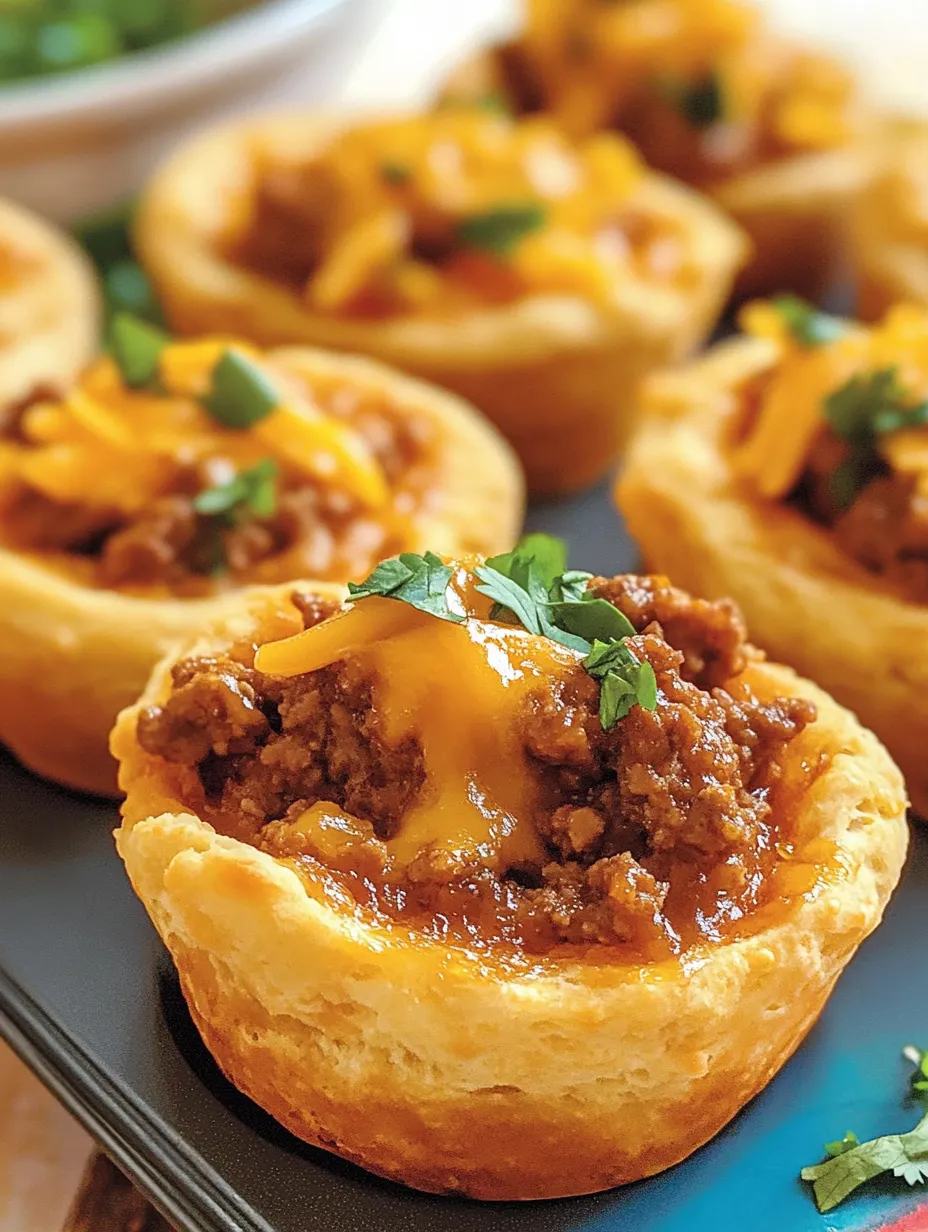 Taco Biscuit Cups