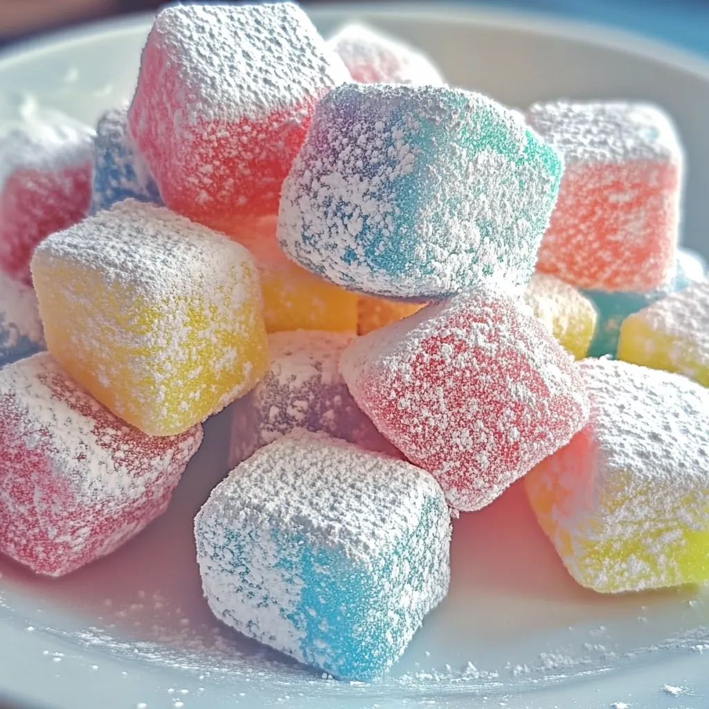 Super Easy Cotton Candy Marshmallows