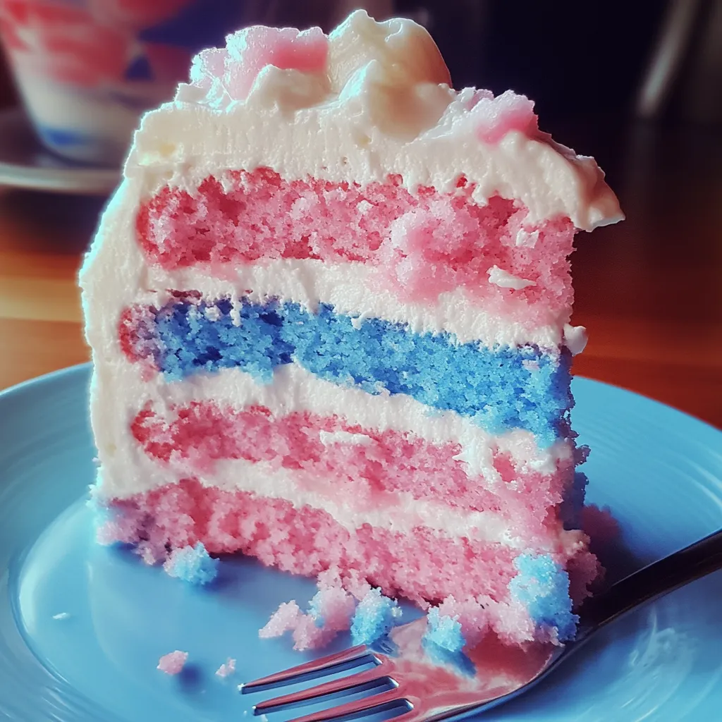 Easy Cotton Candy Cake Recipe