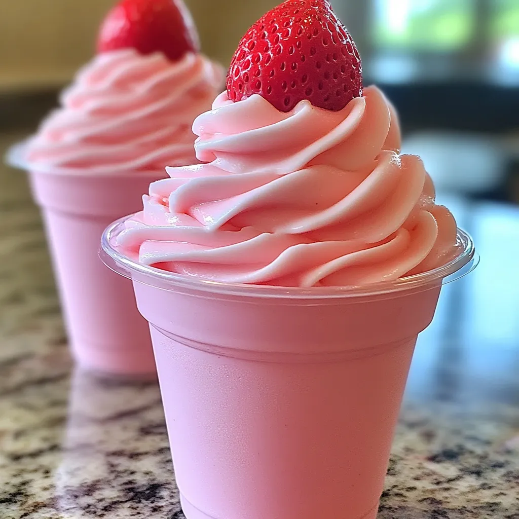 Creamy Strawberry Dole Whip