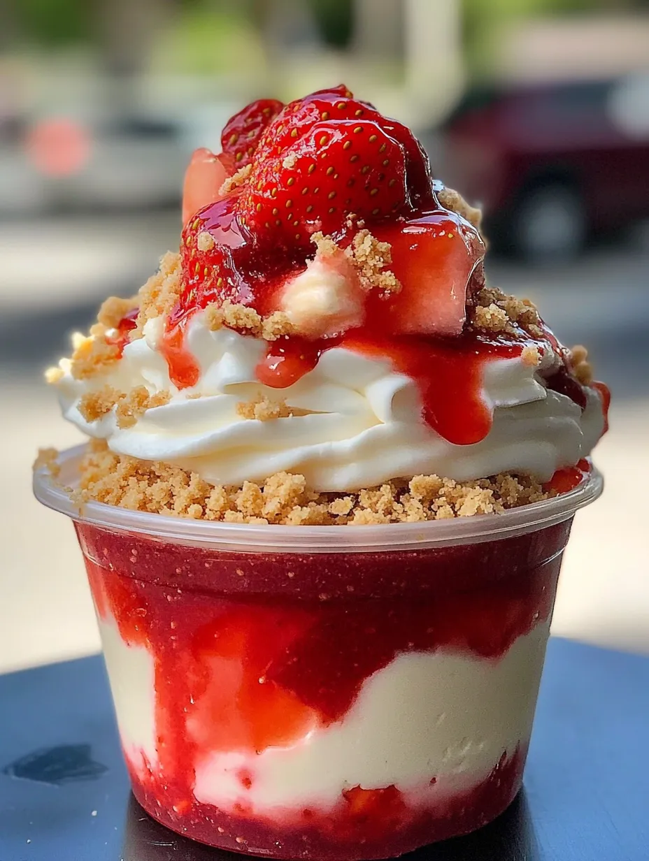 Easy Strawberry Cheesecake Cup How-To