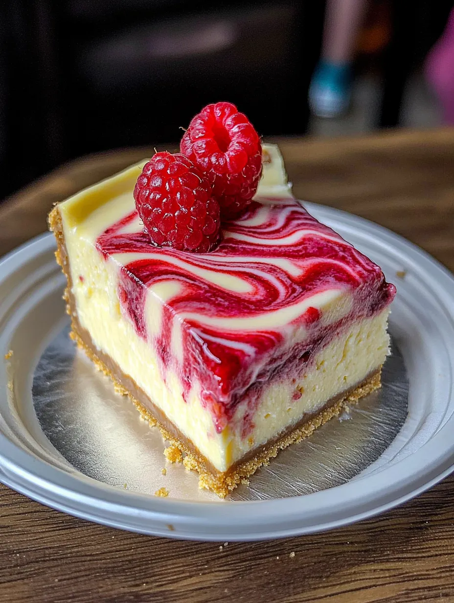 Raspberry Lemon White Chocolate Cheesecake Unique