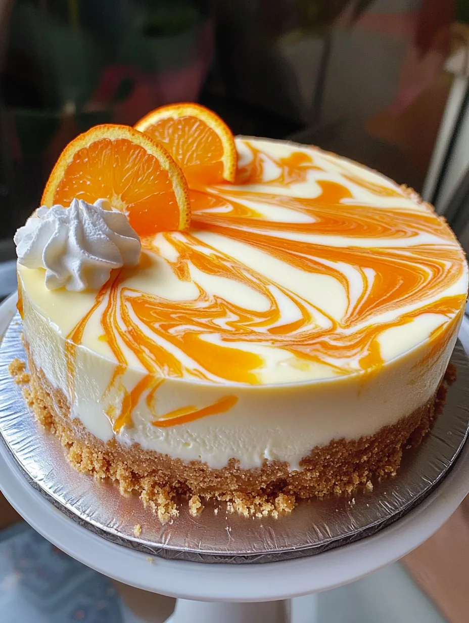 Orange Creamsicle Cheesecake From Scratch