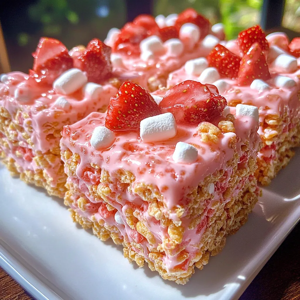 Delicious Strawberry Crunch Bars Ready to Enjoy