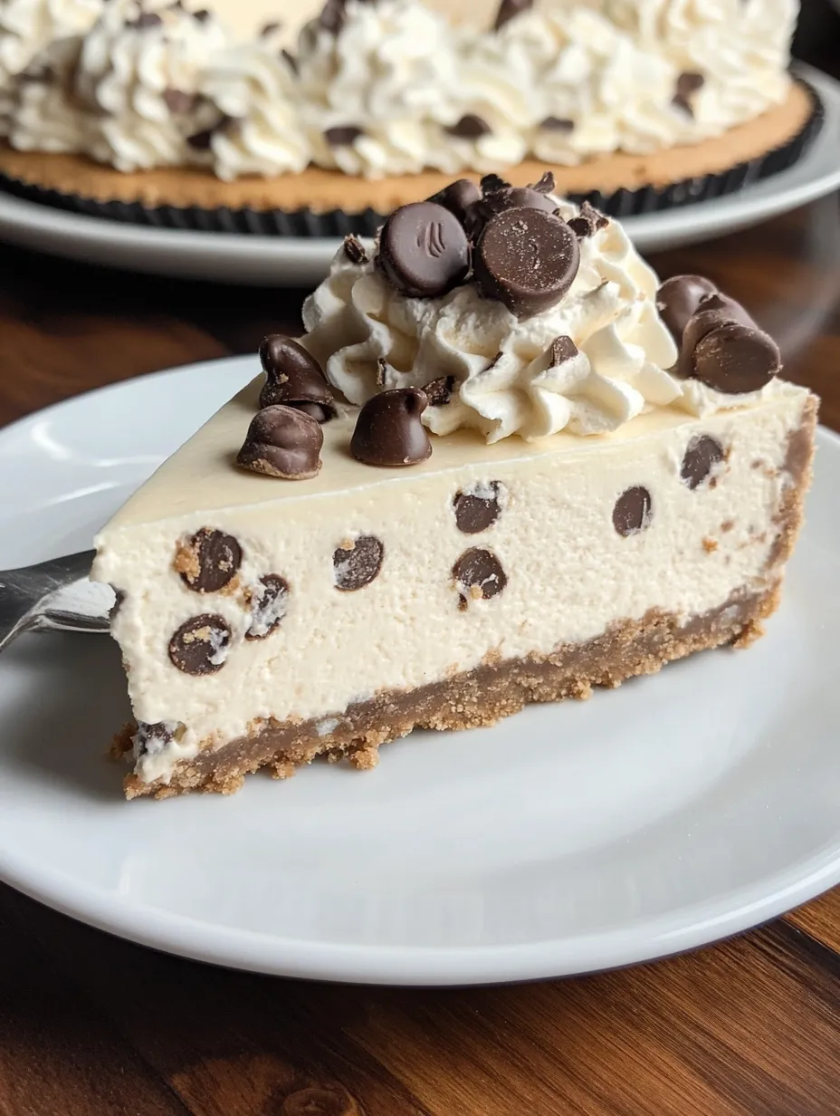 No Bake Cookie Dough Cheesecake Dessert