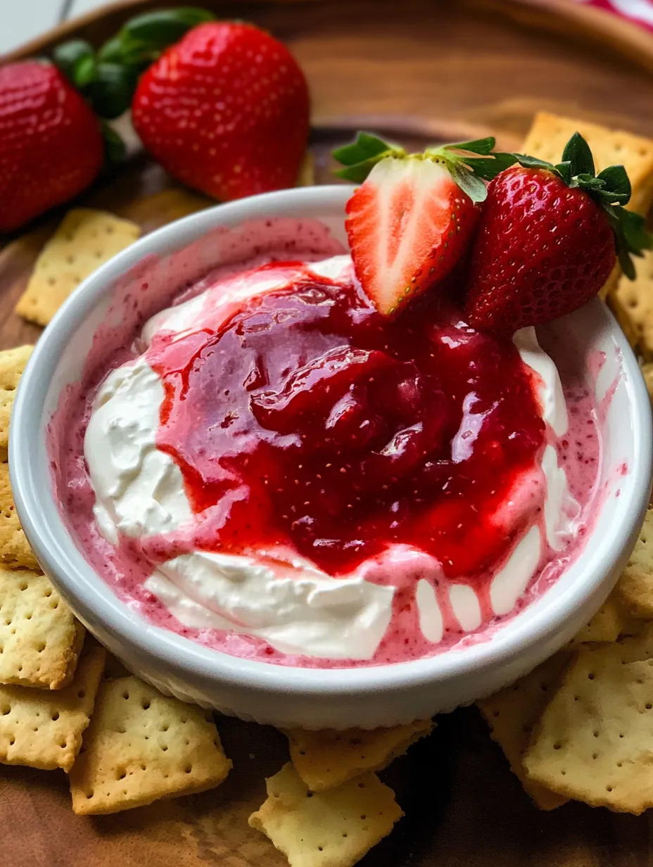 Strawberry Cheesecake Dip Sweet Treat