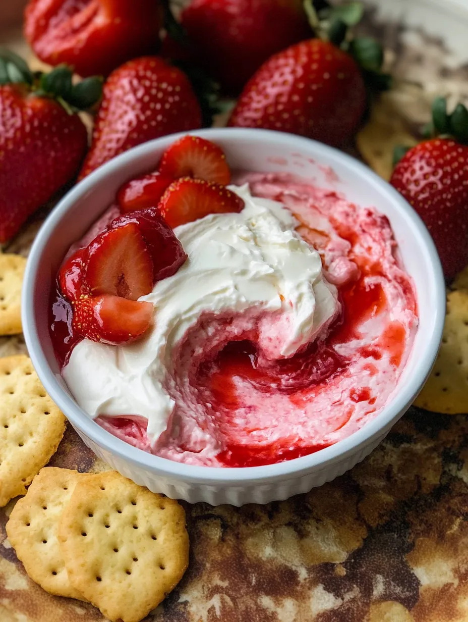 Strawberry Cheesecake Dip Crowd Favorite