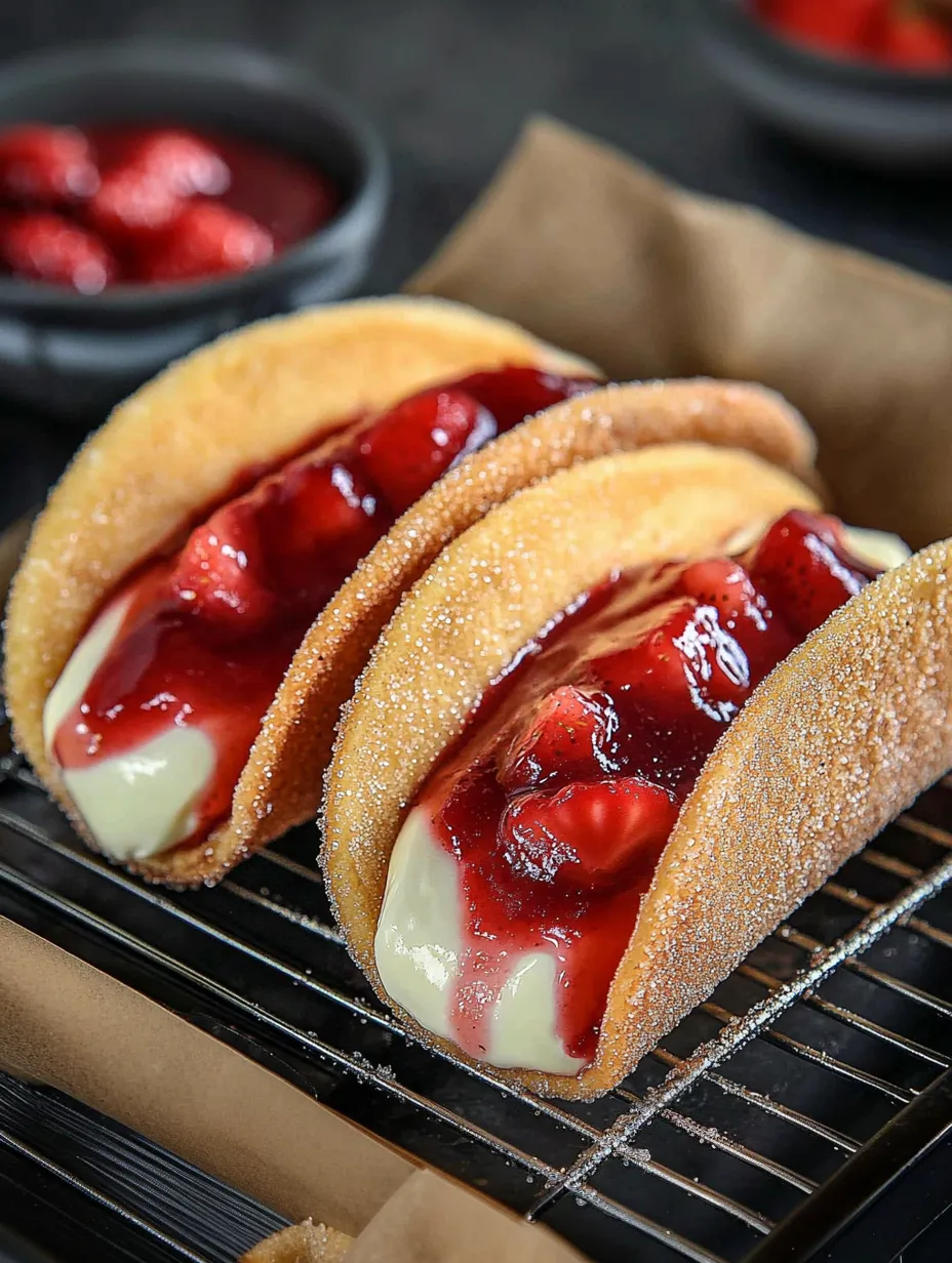 Strawberry Cheesecake Dessert Tacos Sweet Table