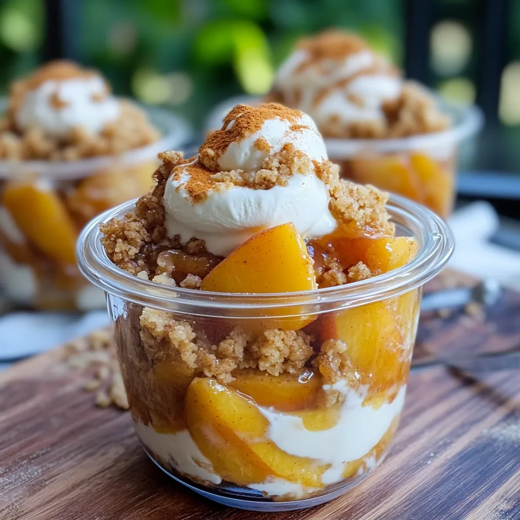 Peach Cobbler Cups