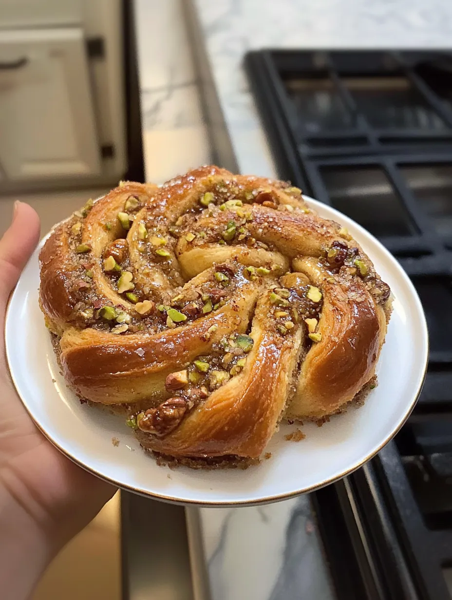 Baklava Babka Buns Swirled