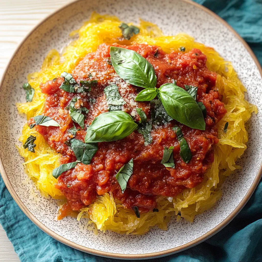 Delicious Bowl of Spaghetti Squash Marinara