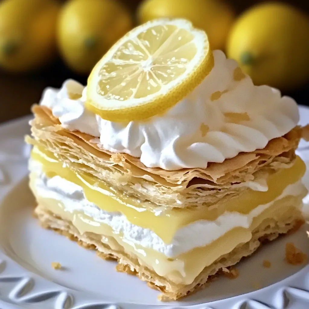 Easy No-Bake Lemon Eclair Cake