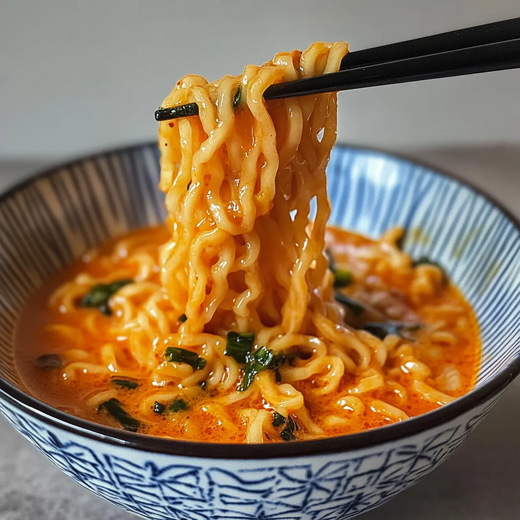 Cheesy Buldak Ramen Bowl
