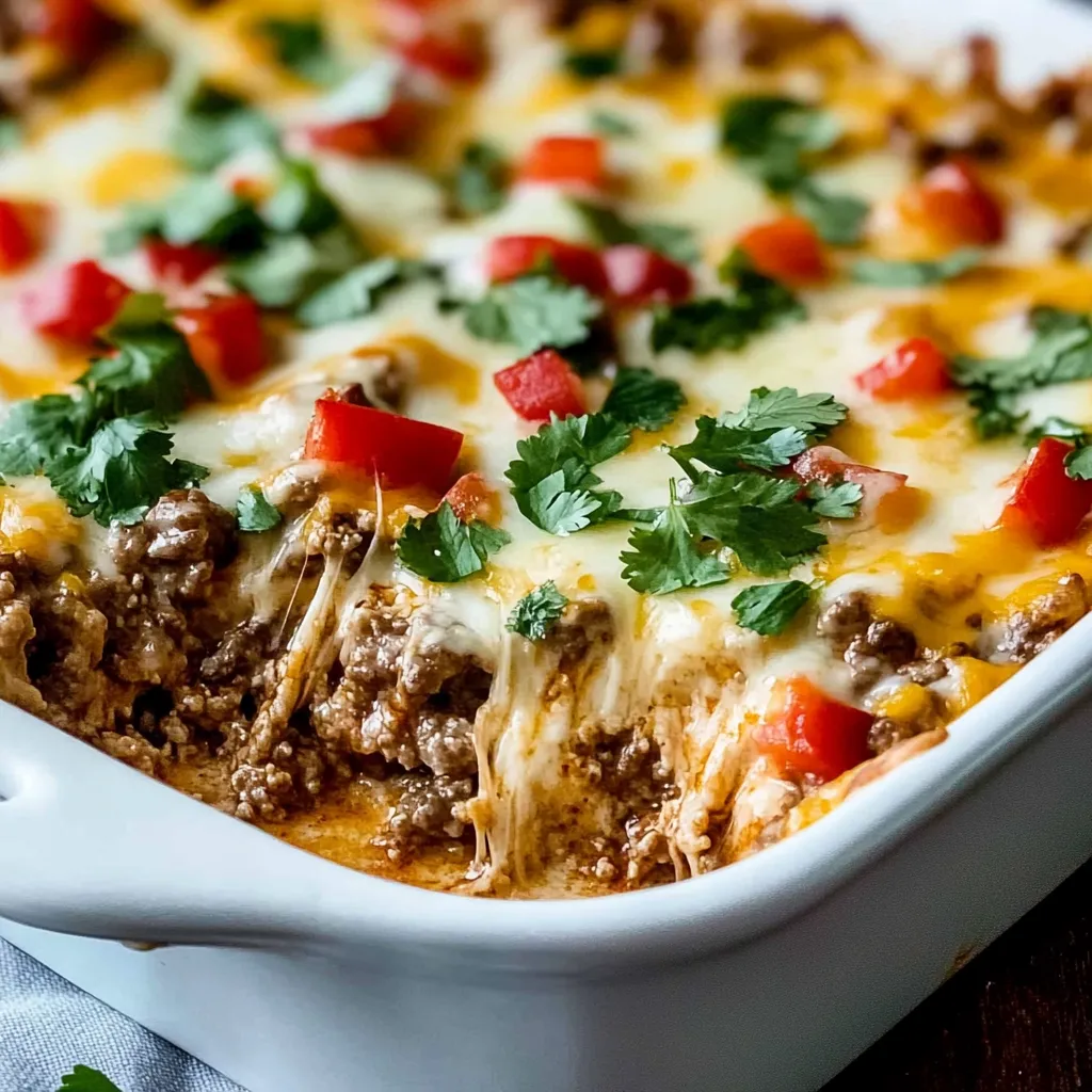Easy Low Carb Philly Cheesesteak Casserole