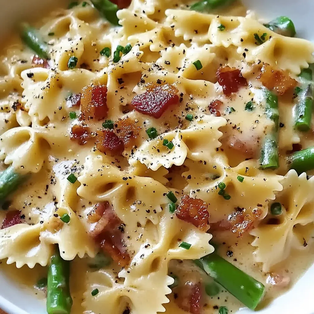 Creamy Pasta with Asparagus Bowl