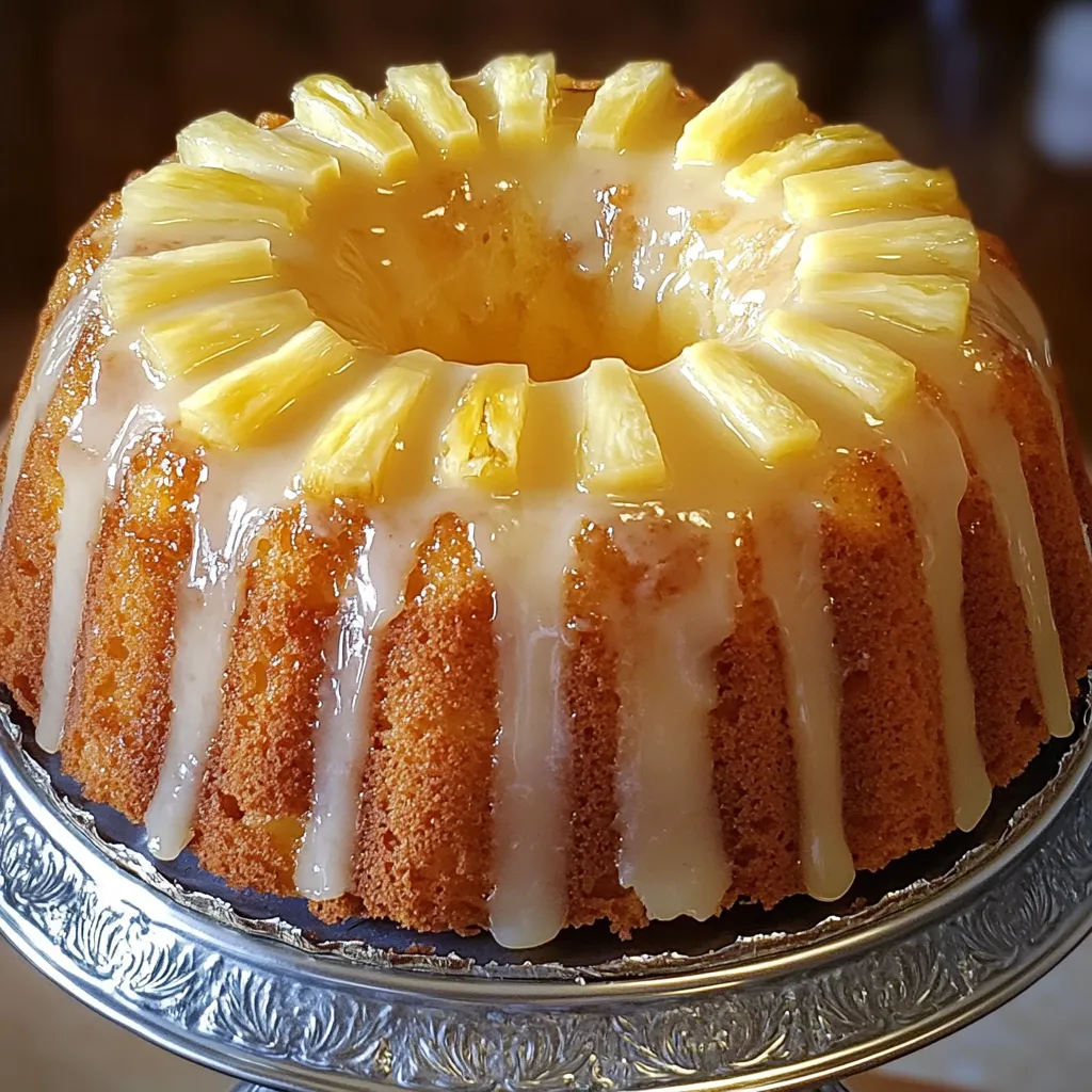 Easy Pineapple Cream Cheese Pound Cake