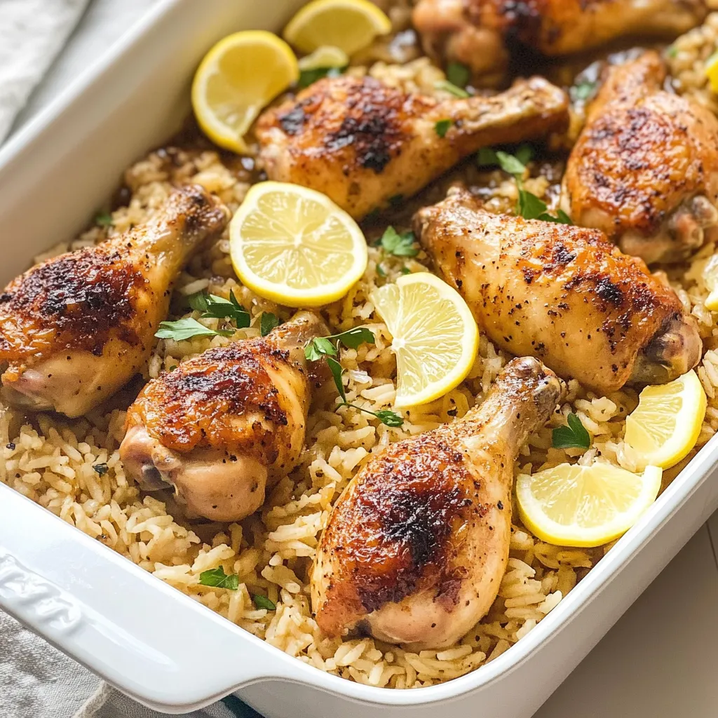 Chicken Legs with Rice Dish