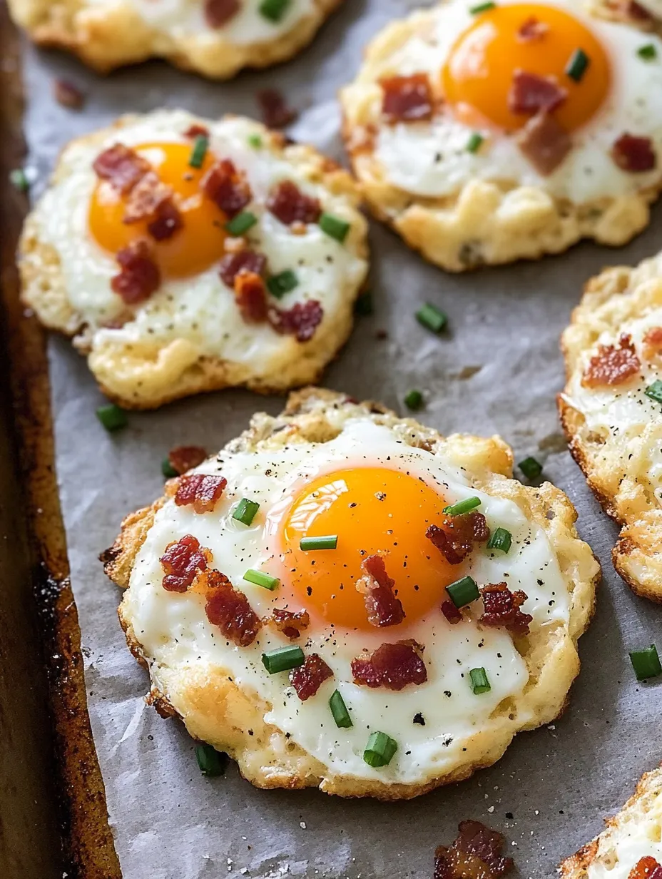 Easy Bacon Parmesan & Chive Egg Clouds