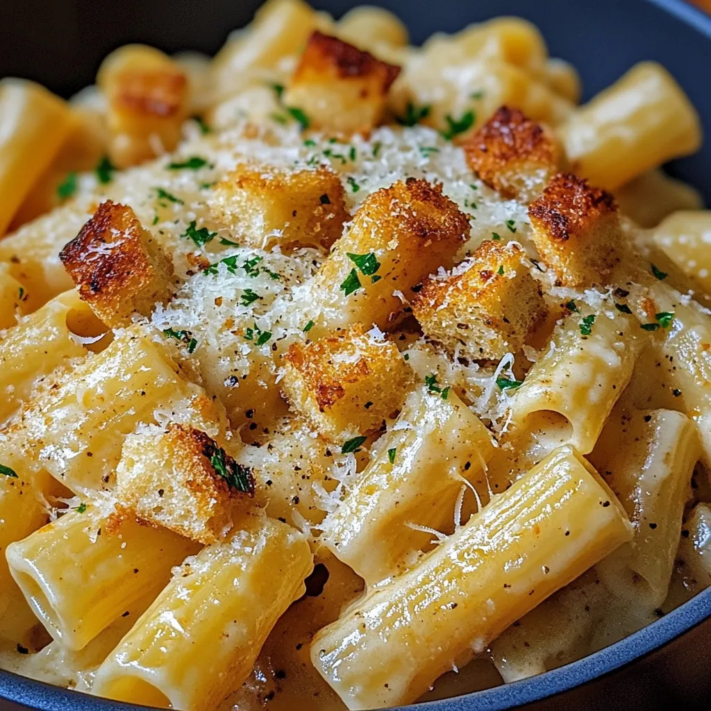 Easy Garlic Butter Chicken with Rigatoni and Parmesan