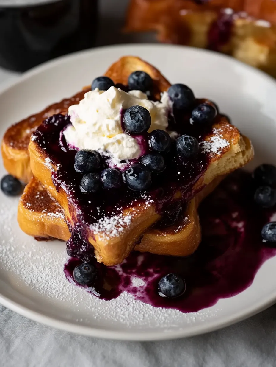 Blueberry Cream Cheese Stuffed French Toast Recipe