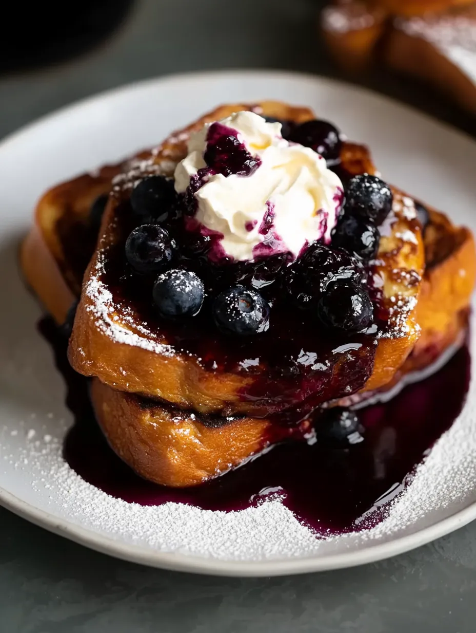 Easy Blueberry Cream Cheese Stuffed French Toast