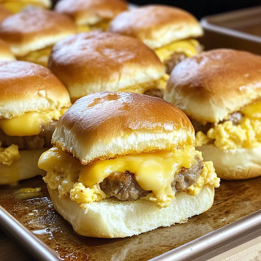 Egg Cheese Sausage Sliders