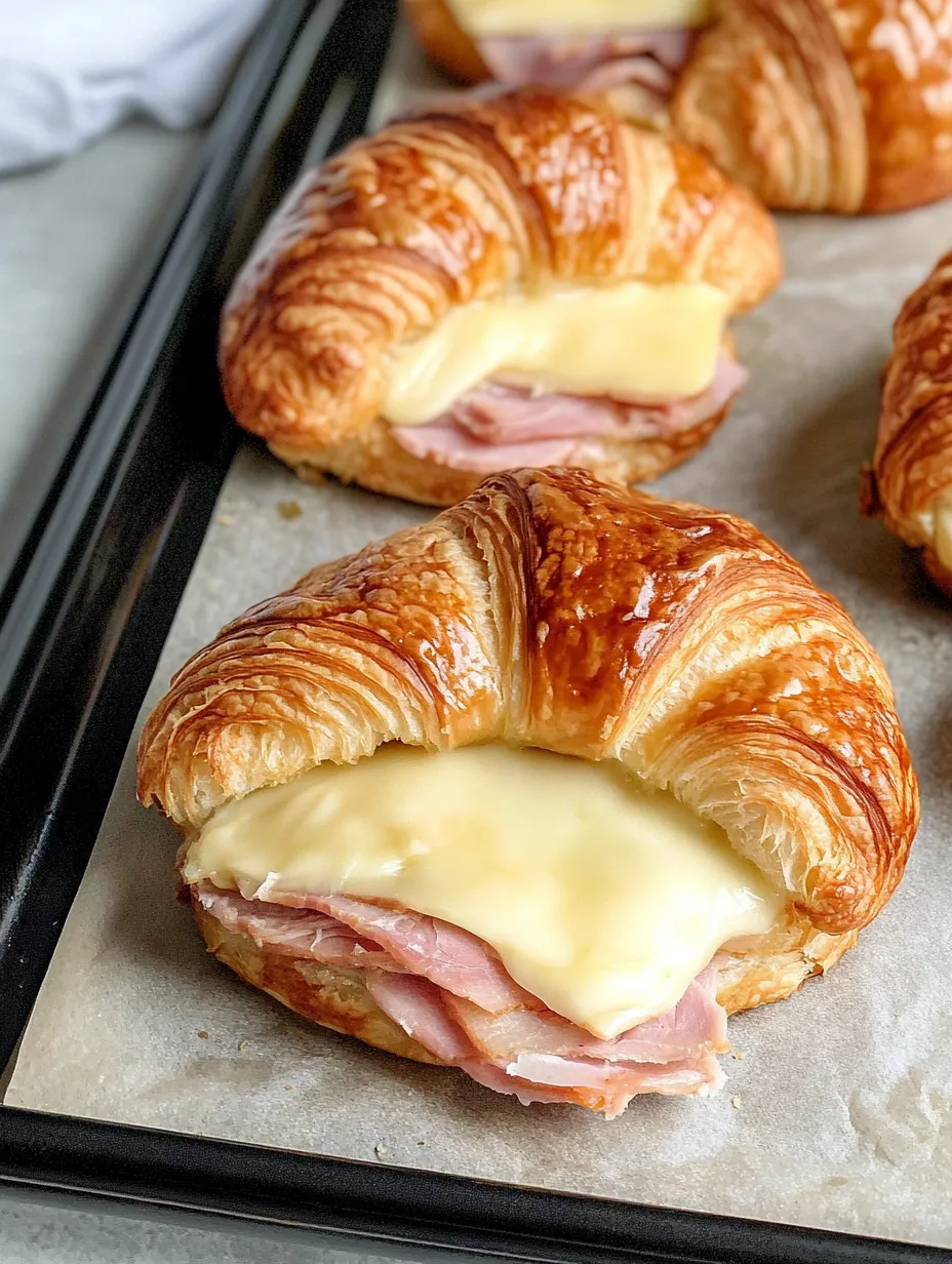 Turkey & Ham Croissant Melts Quick Lunch