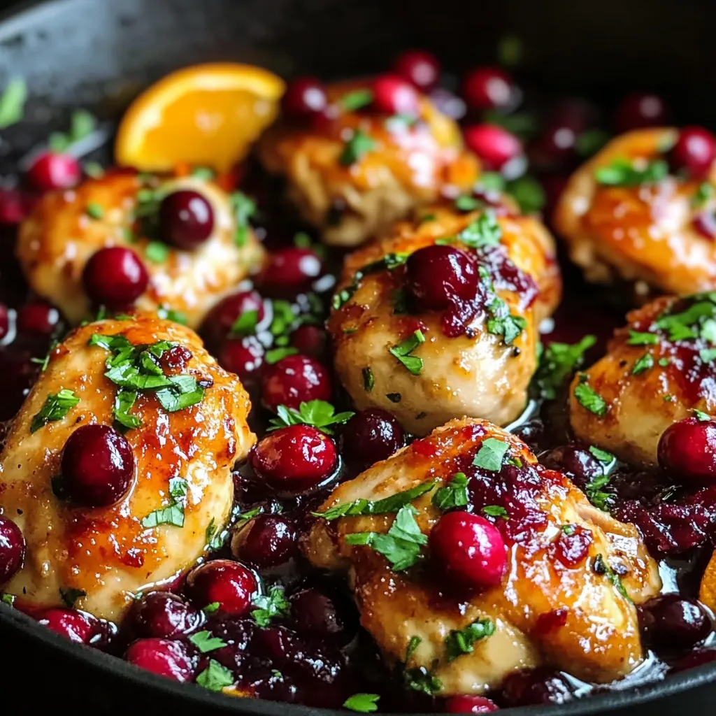 Flavorful Cranberry Orange Chicken