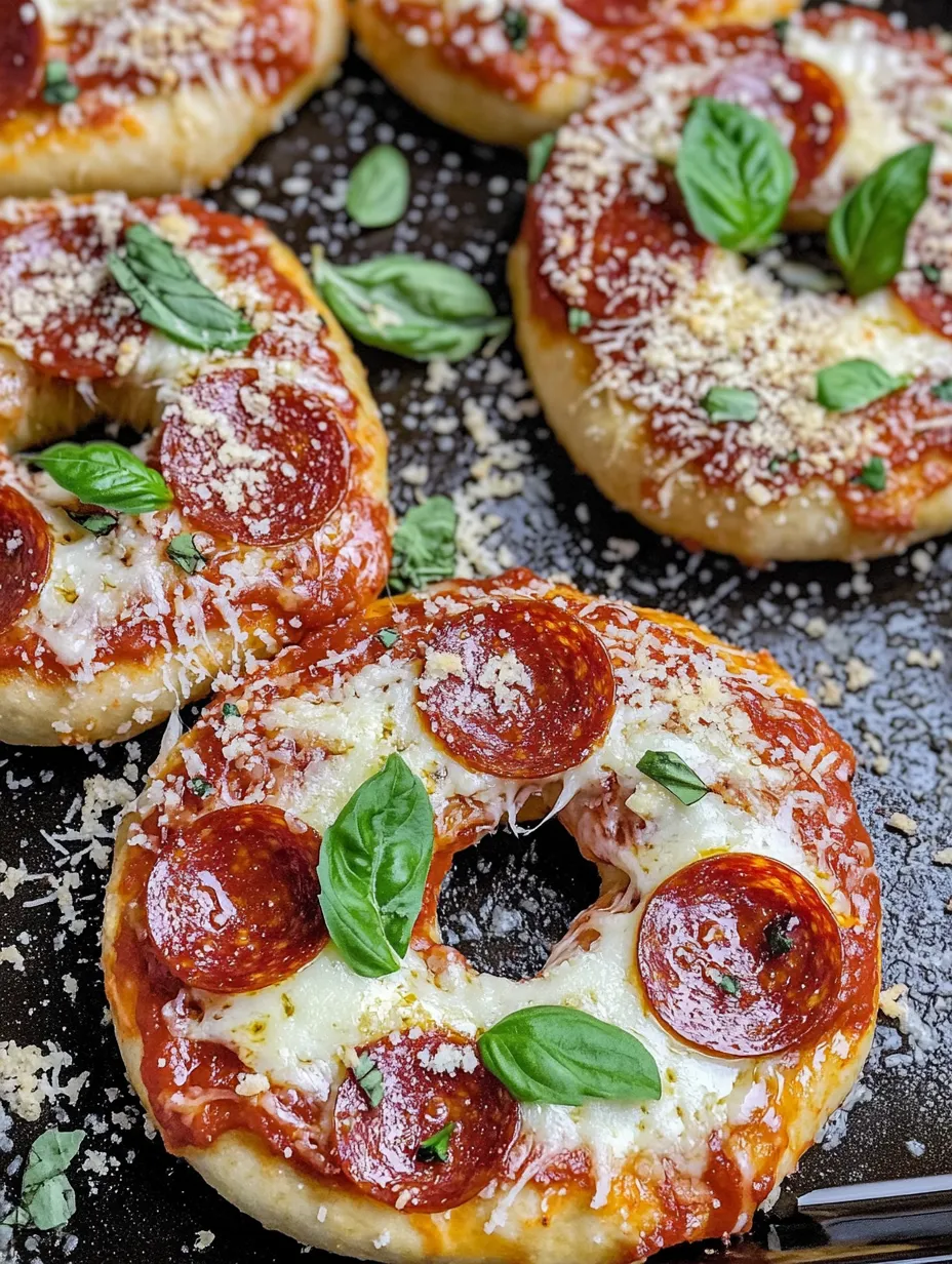 Giant Pizza Bagels Recipe
