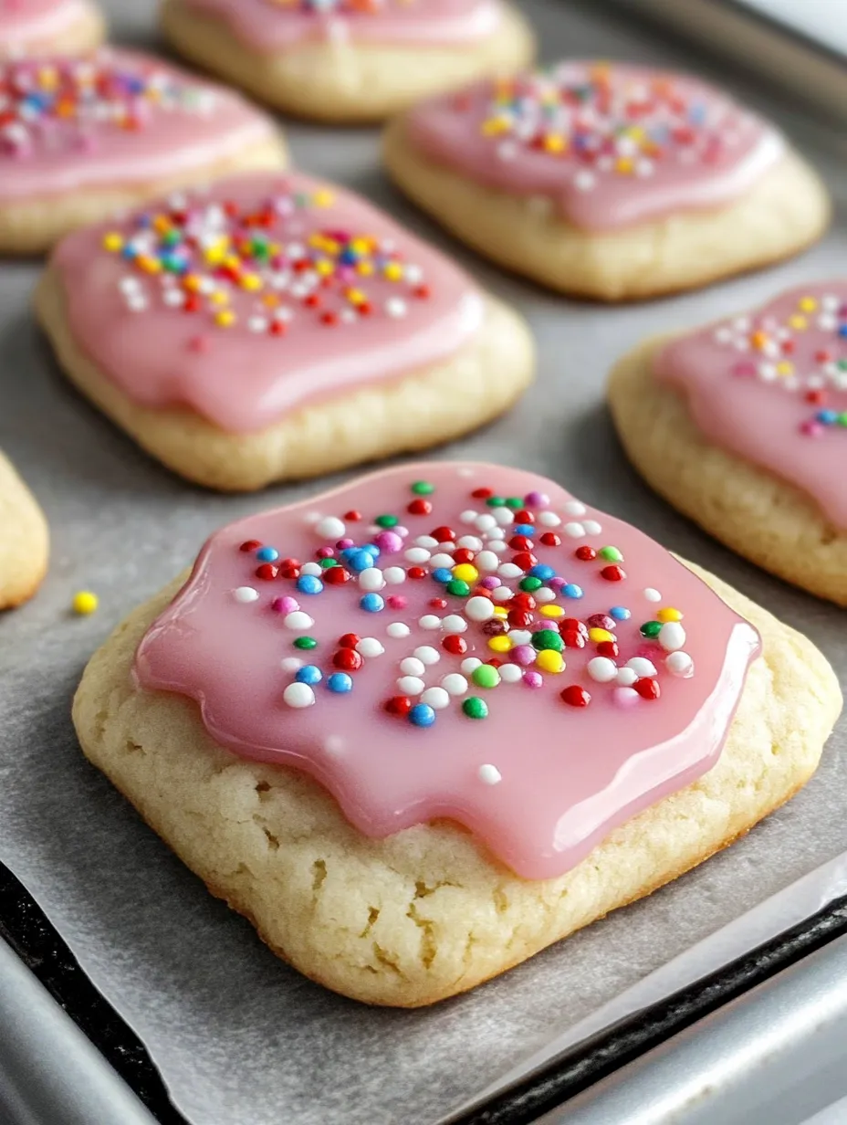 Homemade Strawberry Pop Tart Cookies