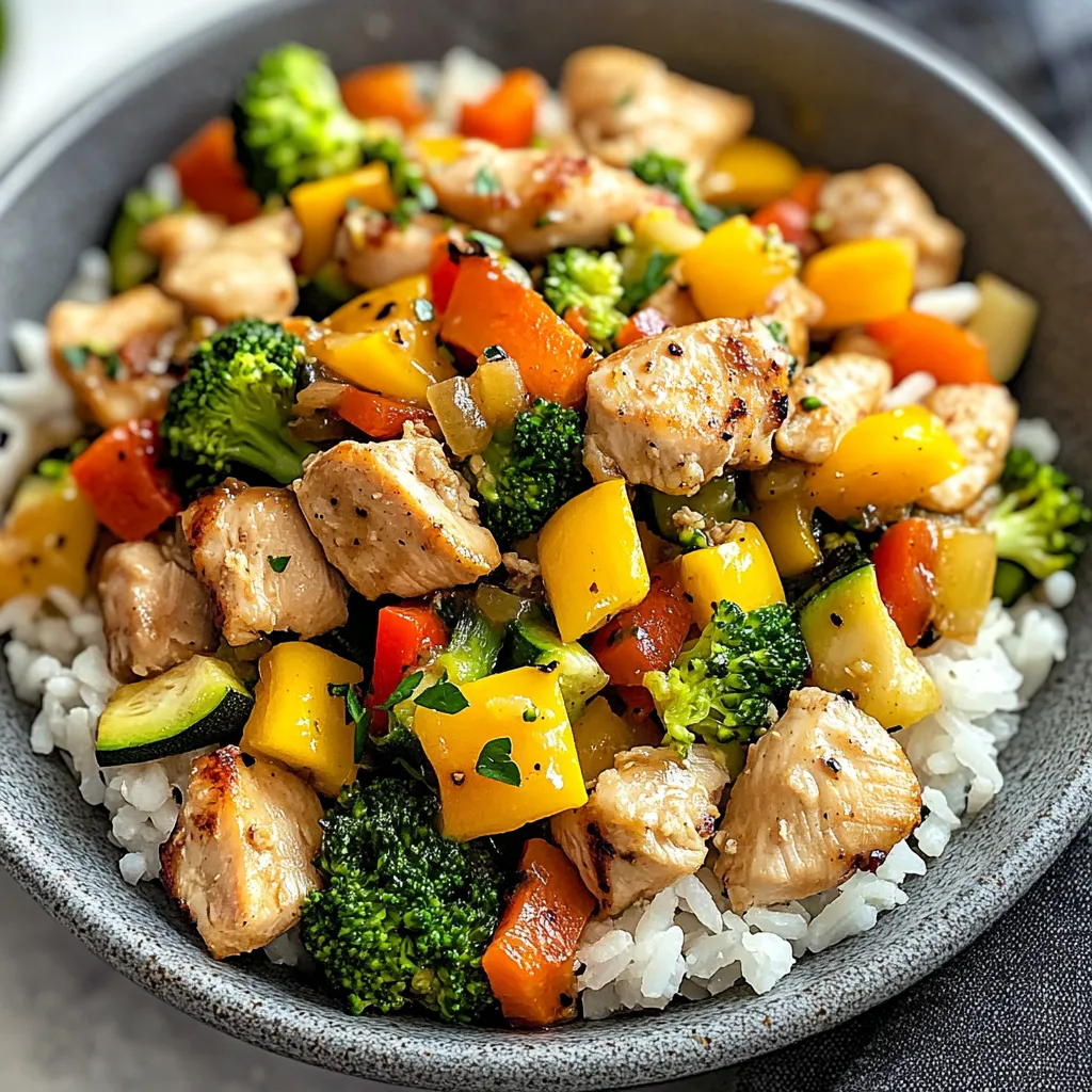 Healthy Chicken and Vegetables Skillet
