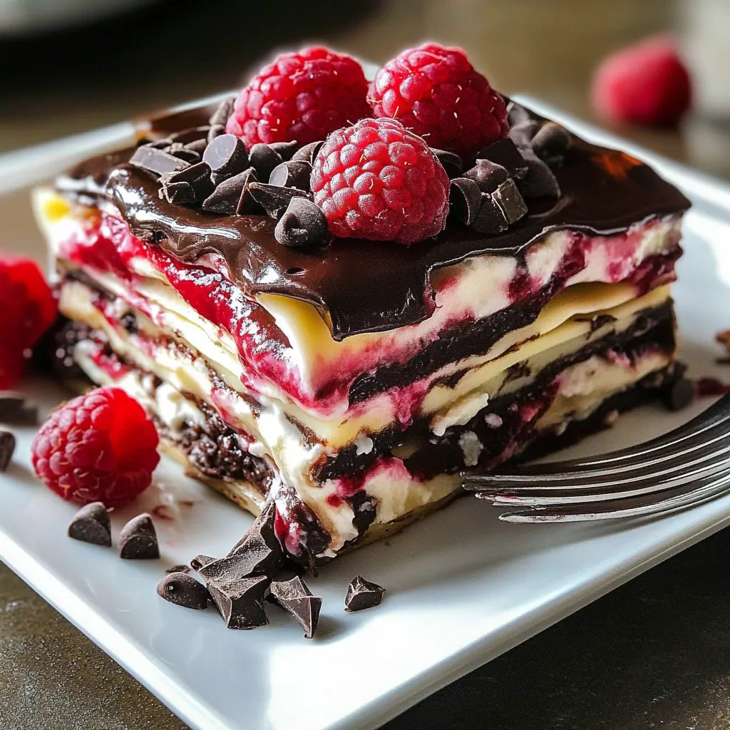 Delicious Raspberry Chocolate Layers