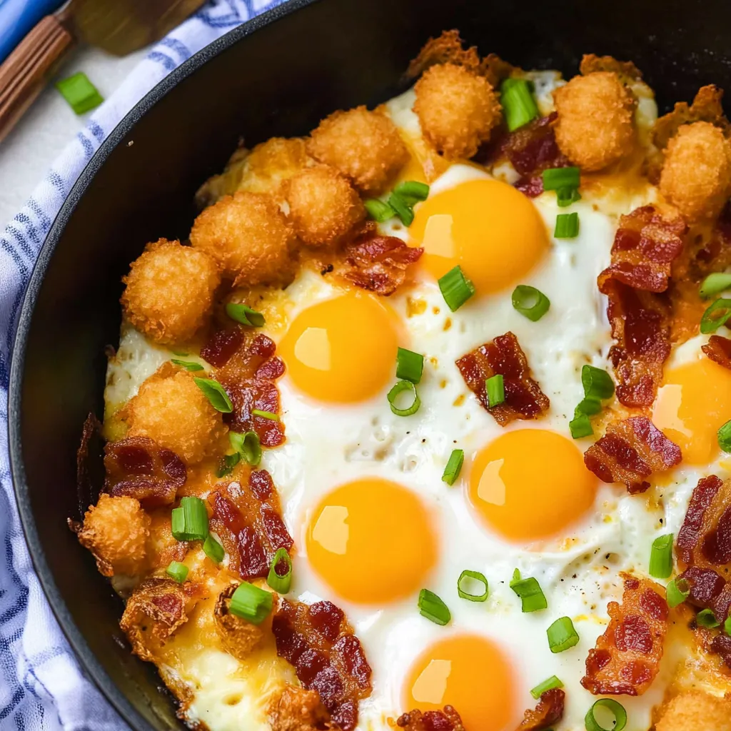 Tasty Bacon Egg Cheese Totchos