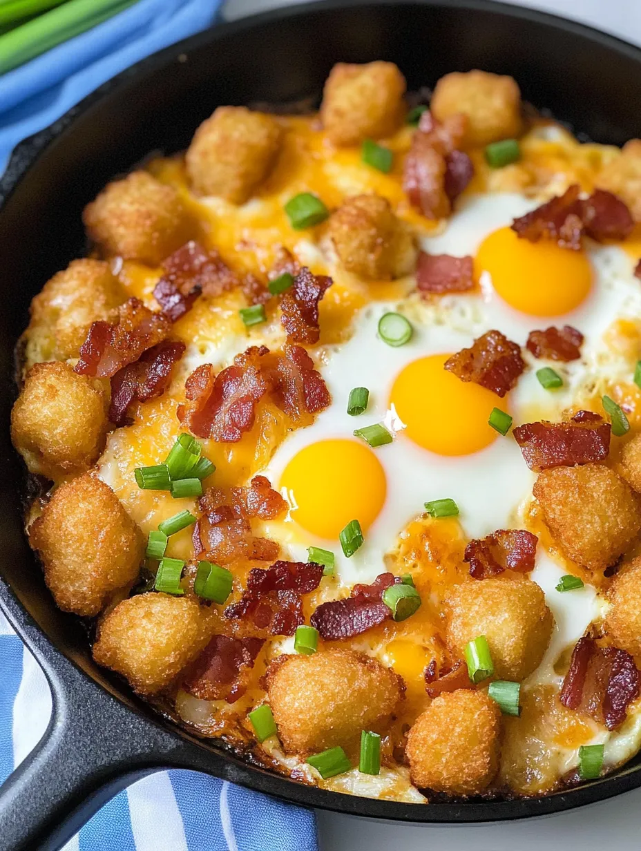 Bacon Egg And Cheese Breakfast Totchos Finished