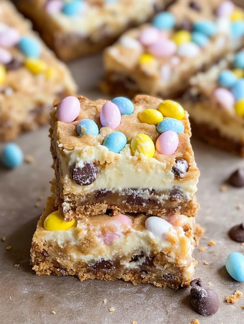 Mini Egg Cheesecake Cookie Bars