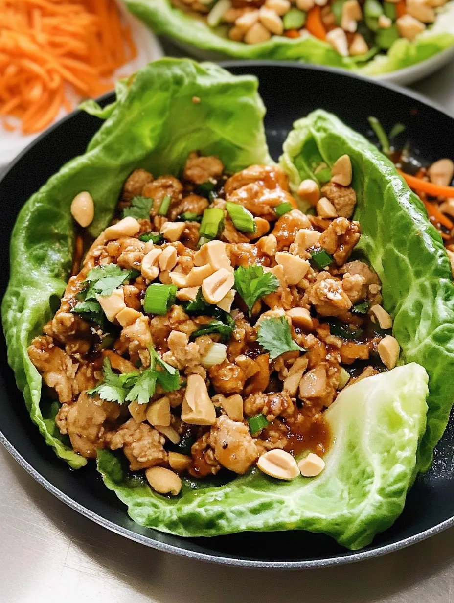 Thai Chicken Lettuce Wraps