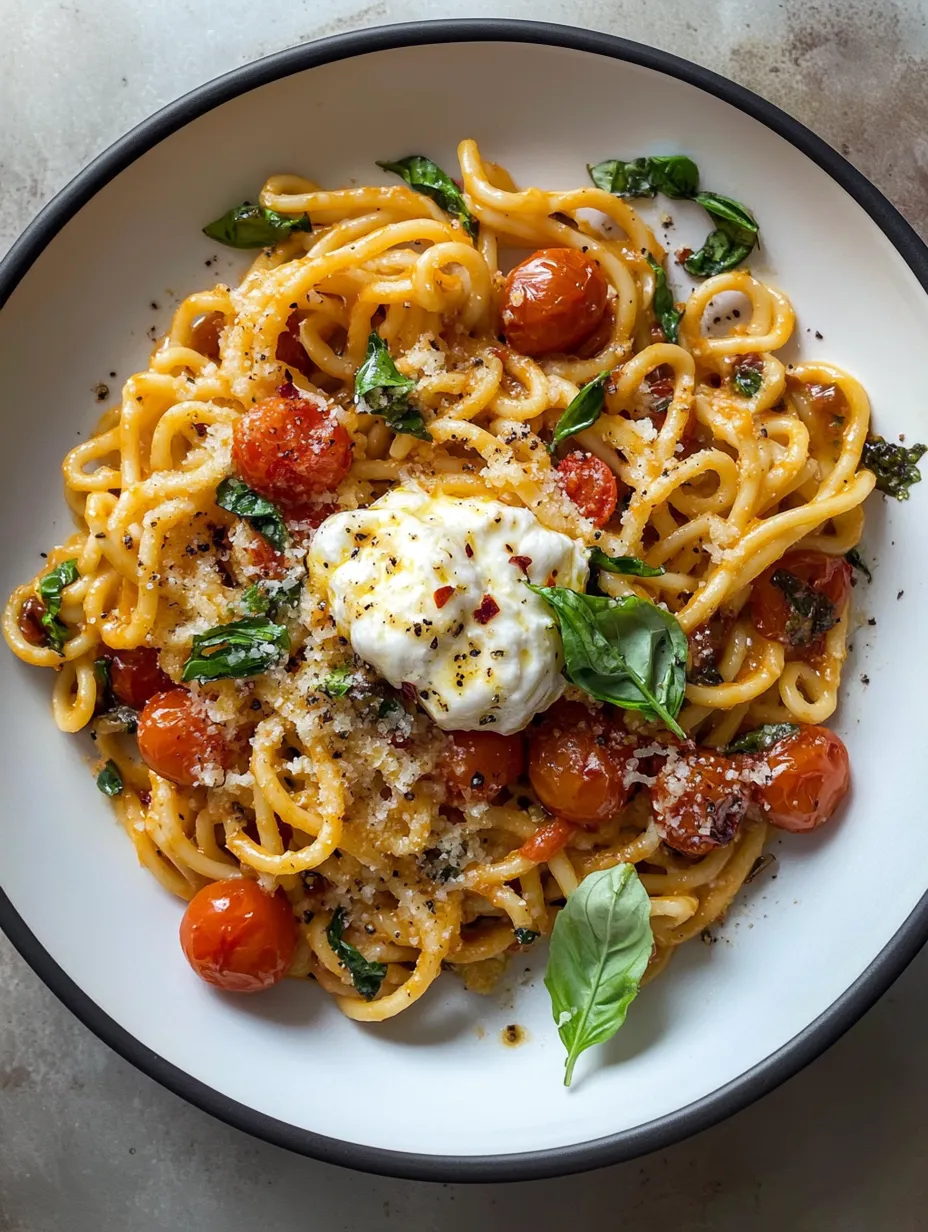 Burst Tomato Burrata Pasta