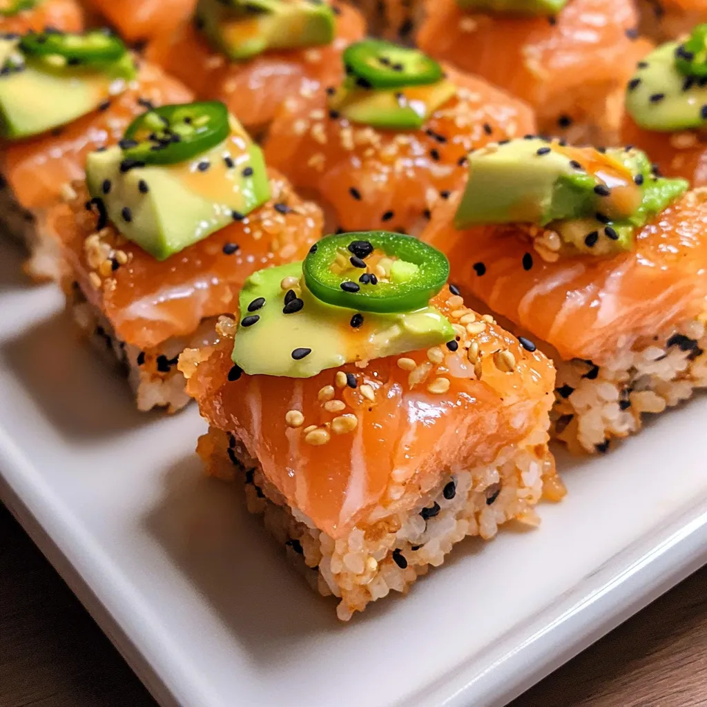 Crispy Rice and Salmon Snack