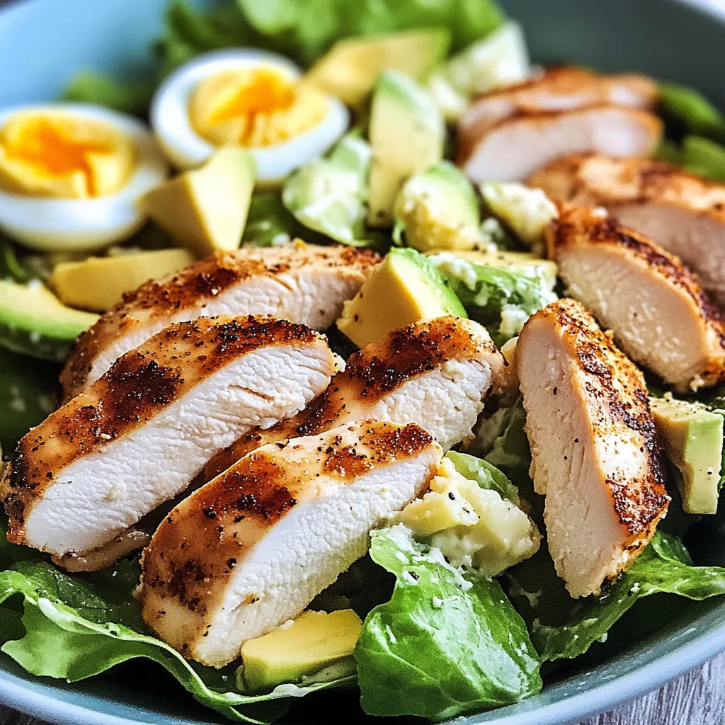 Chicken Caesar Salad with Avocado